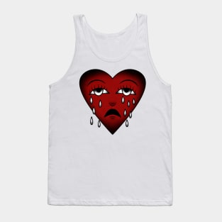 Traditional Crying Heart Tank Top